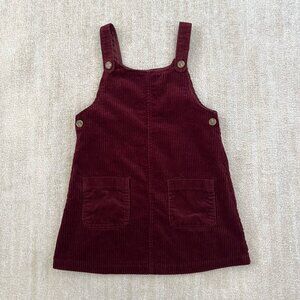 Nutmeg Cotton Corduroy Overalls Jumper Dress 8-9